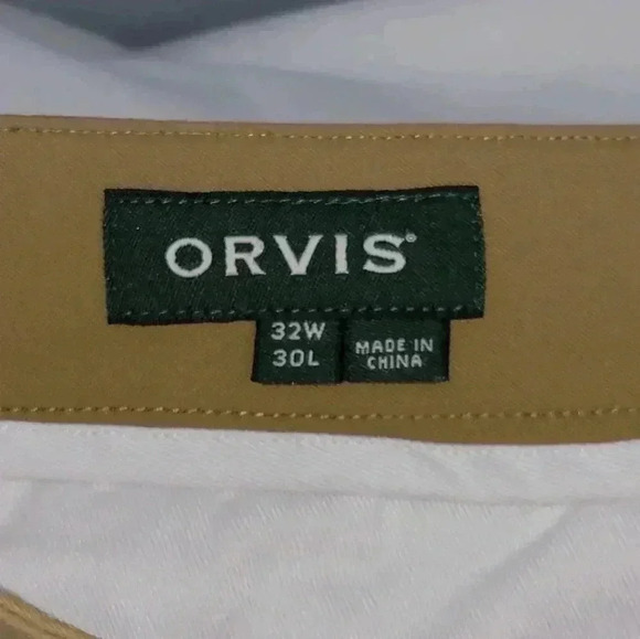 Mens Orvis Size 32×30 Khaki  Flex Pants - Picture 6 of 9